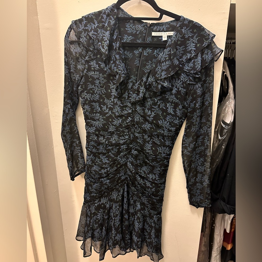 Veronica beard long sleeve mini dress